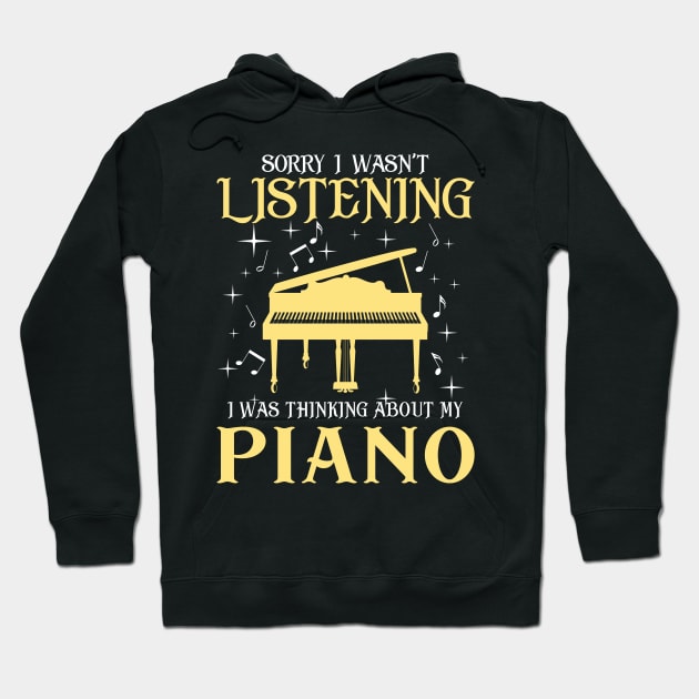 Funny Piano Player Gift Hoodie by KsuAnn